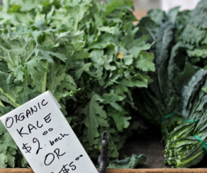 Kale Bunches at Farmers Market