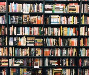 Bookshelves in the Recycle Bookstore in Campbell, California