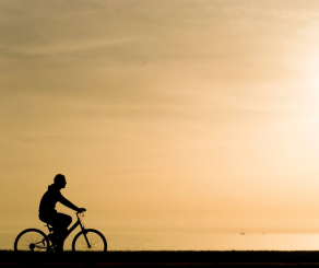 Person riding a bike