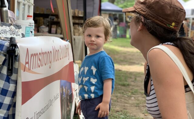 Kid at Farmer's Market